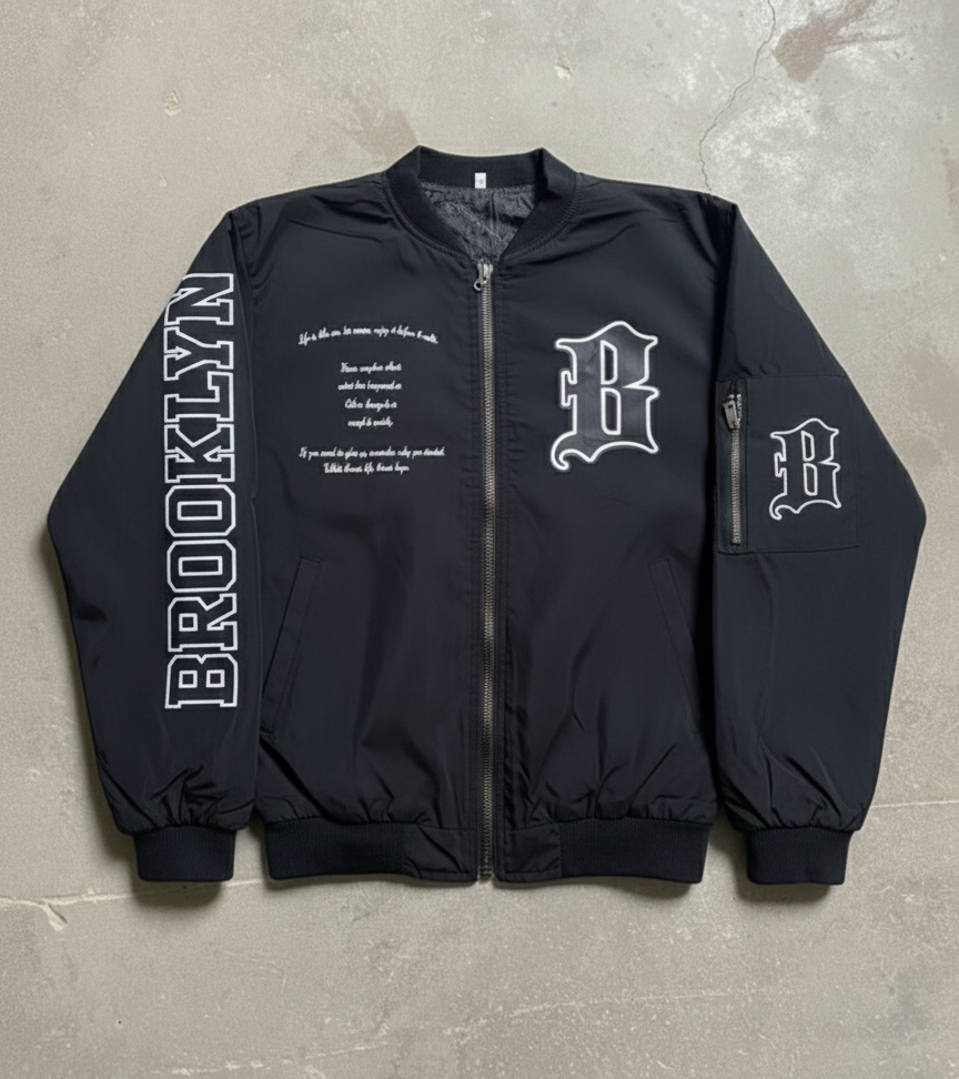 جاكيت اسود بروكلين  , مطري مبطن - BROOKLYN
