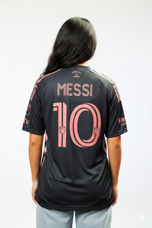 دريس تيشيرت انتر ميامي اسود ميسي 10✅