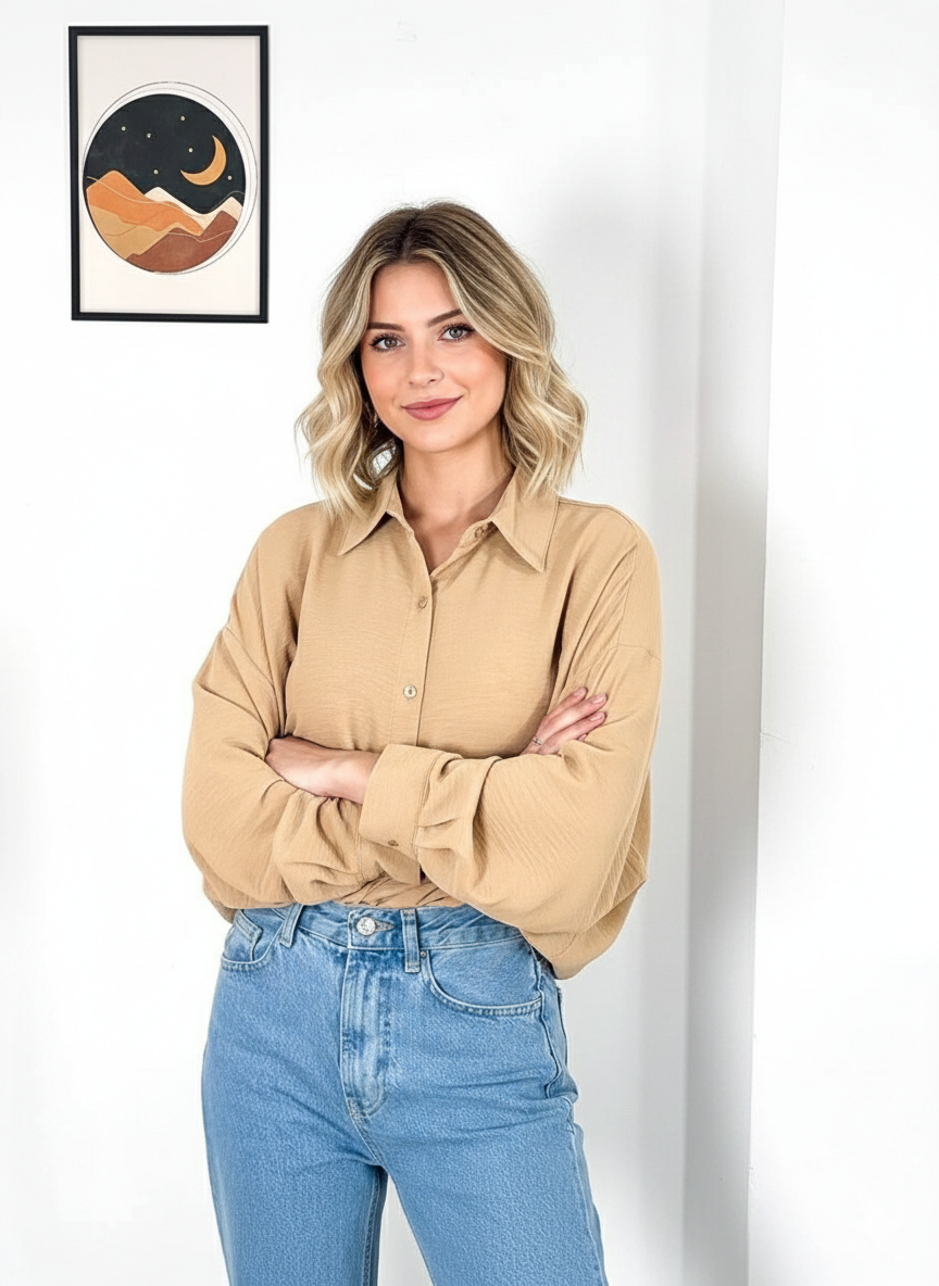 قميص بيجي سادة ,قالب كبير✅