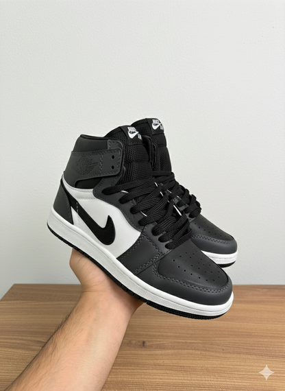 حذاء جوردن نايك اير رمادي ابيض, قالب طبيعي ✅