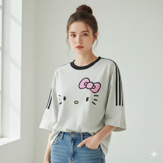 تيشيرت هيلو كيتي , مخطط قالب كبير