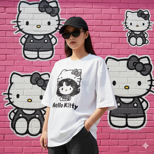 تيشيرت هيلو كيتي سوداء