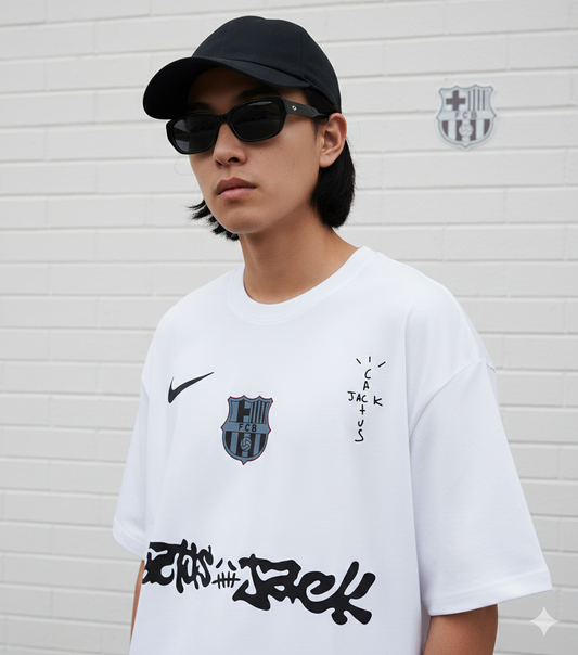 تيشيرت برشلونة نايك وكتابة