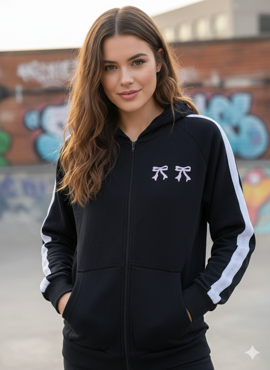 جاكيت اسود فيونكة , قالب كبير