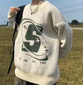 S سويت شيرت رجالي نسائي حرف