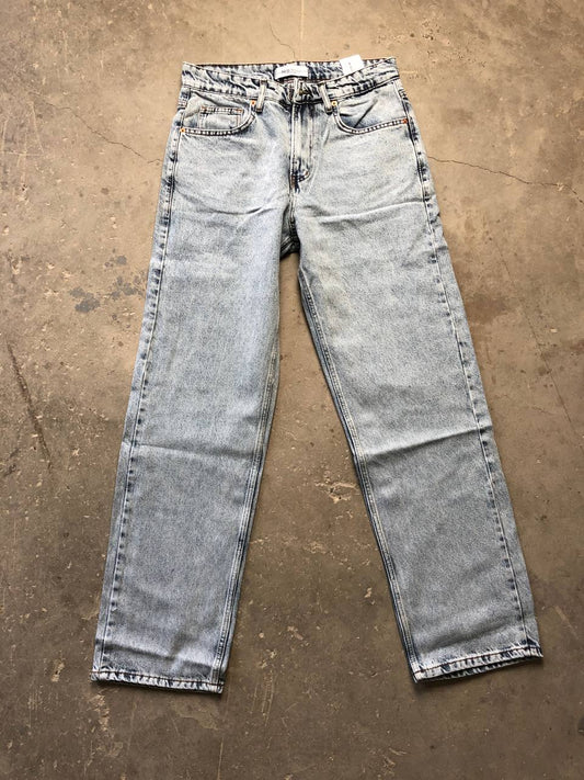 بنطرون جينز رجالي ثلجي , قالب طبيعي