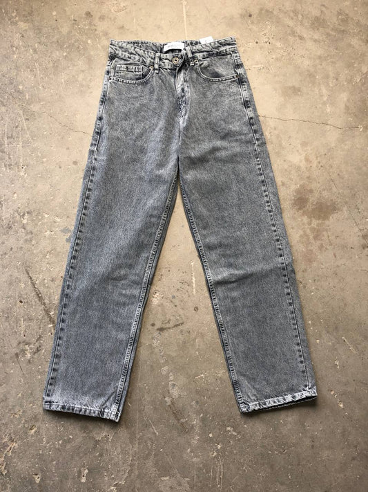 بنطرون جينز رجالي رصاصي فاتح , قالب طبيعي