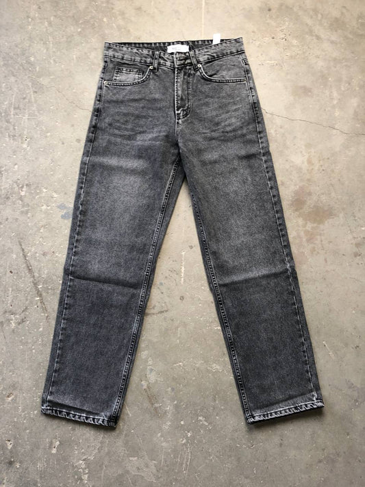 بنطرون جينز رجالي رصاصي , قالب طبيعي