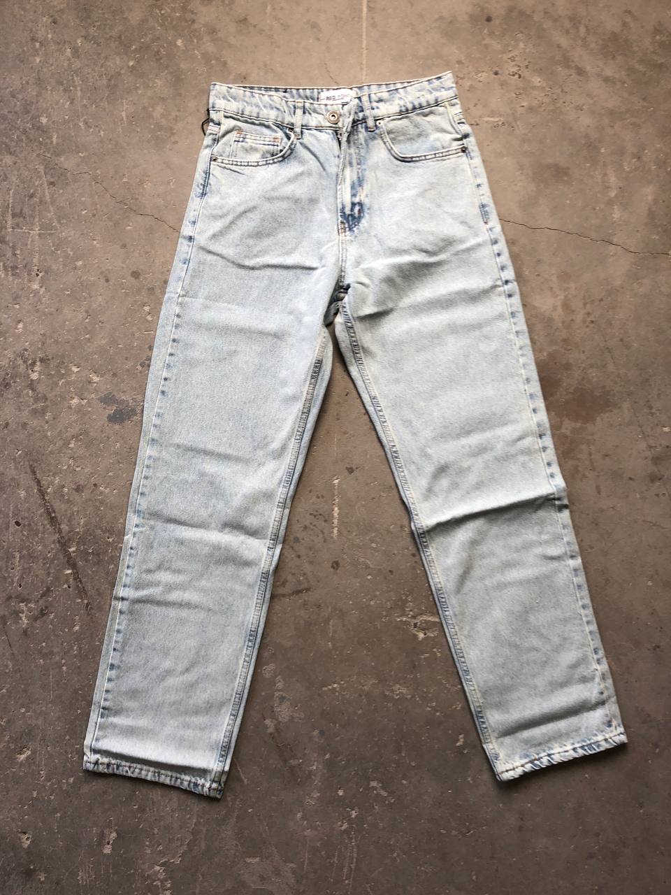 بنطرون جينز رجالي ثلجي , قالب طبيعي