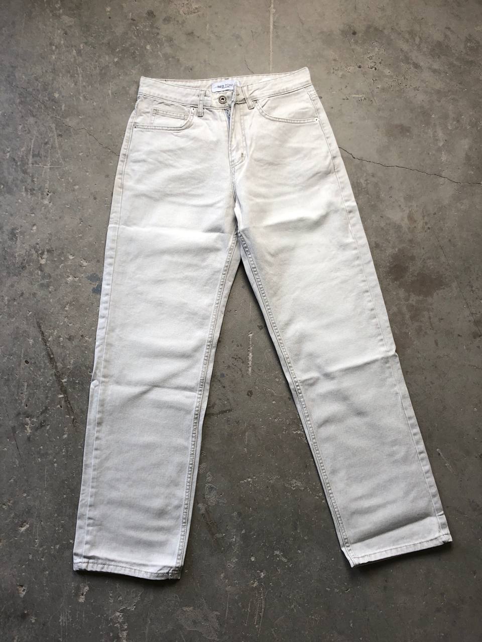 بنطرون جينز رجالي حليبي , قالب طبيعي