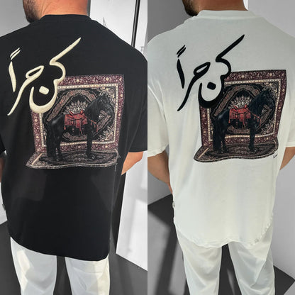 تيشيرت "كن حرًا " بلونين ( اسود ,ابيض )