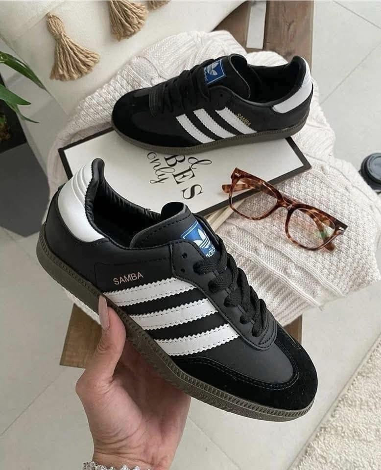 حذاء اديداس سامبا اسود , قالب طبيعي (القياسات بين 36>46)