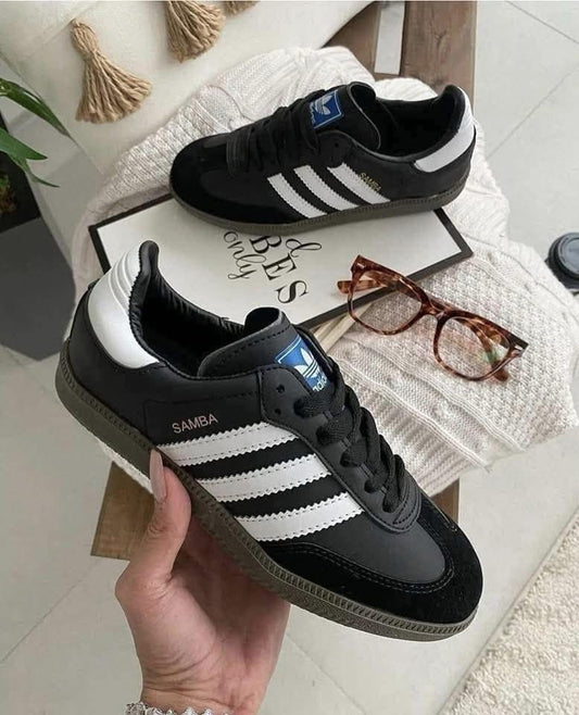 حذاء اديداس سامبا اسود , قالب طبيعي (القياسات بين 36>46)