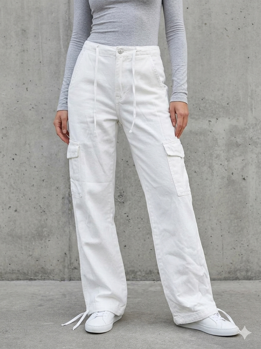 بنطرون كاركو نسائي لاستيك من الاسفل , قالب طبيعي