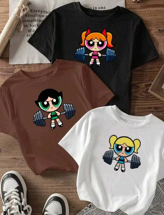 تيشيرت فتيات القوه