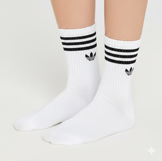 جوارب اديداس ابيض
