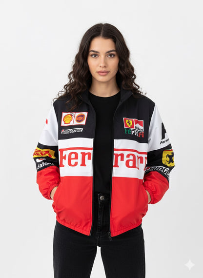 جاكيت فيراري اللوان مطري خفيف