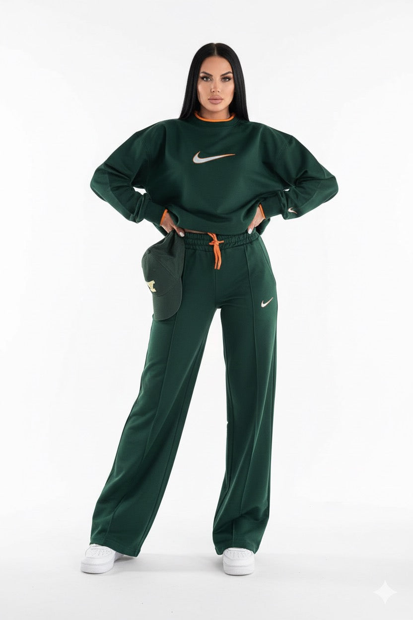 تراك نايك اخضر , خصر لاستيك ,حبل