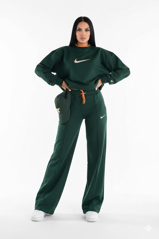 تراك نايك اخضر , خصر لاستيك ,حبل