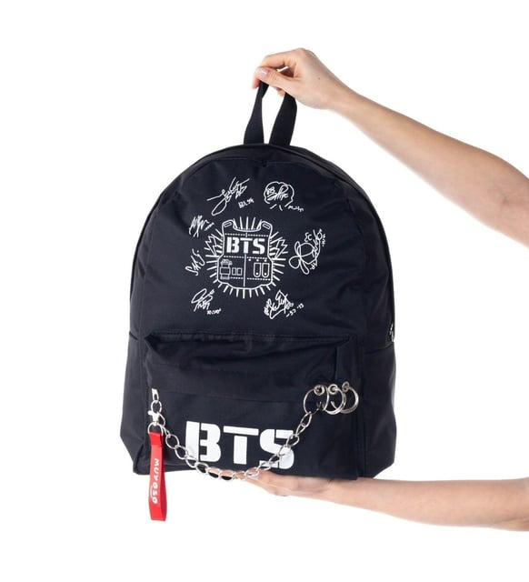 جنطة  فرقة  BTS سوداء , حجم وسط •