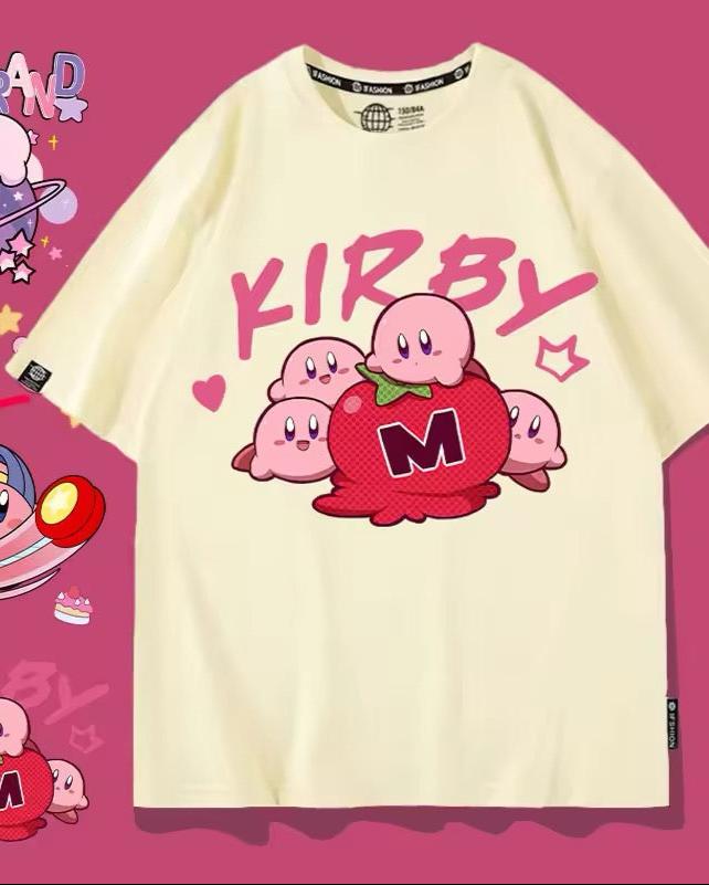 KIRBY تيشيرت كارتوني