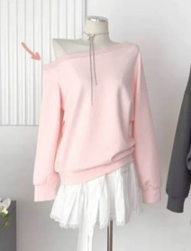 سويتر نازل كتف بناتي *