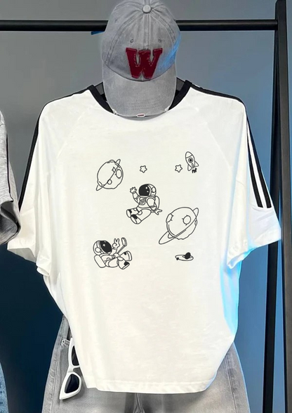 تيشيرت رجل فضاء والمجرة , مخطط قالب كبير