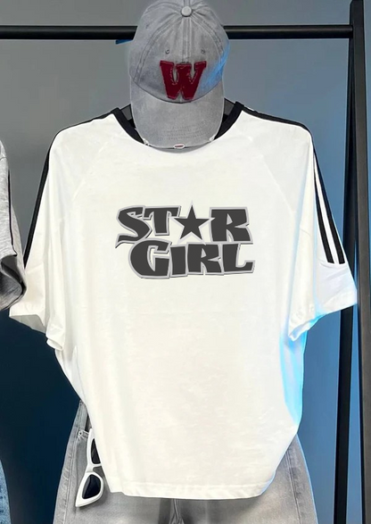 تيشيرت فتاة النجمة , مخطط قالب كبير