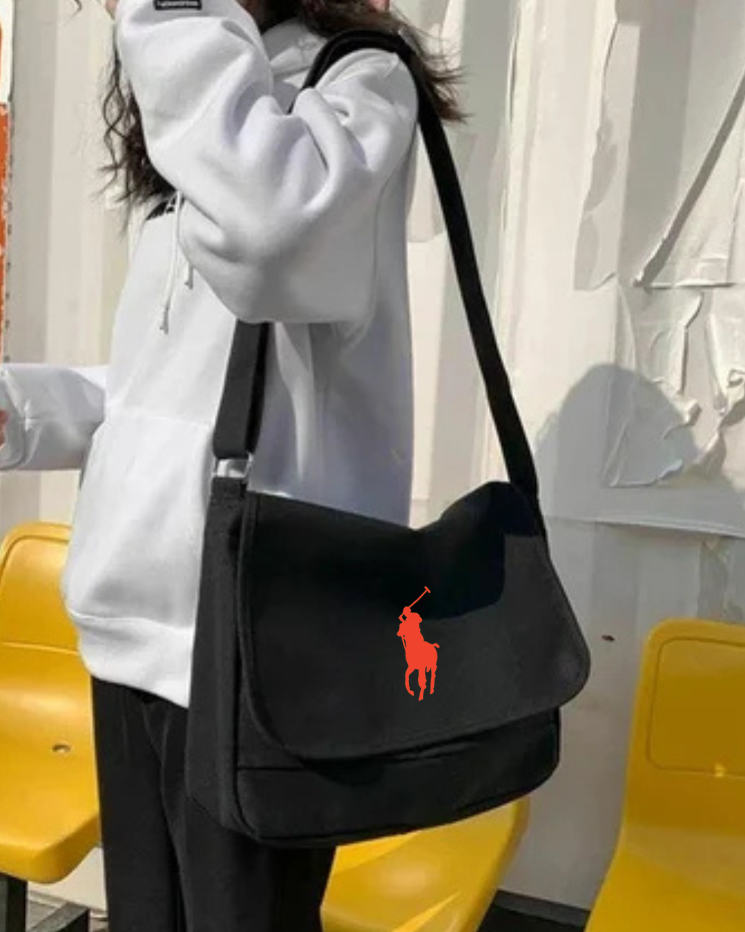 حقيبة كتف جانبية شعار بولو