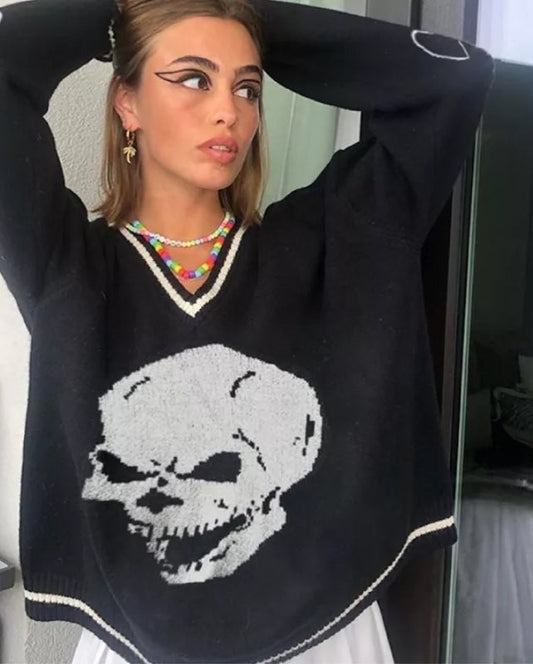 بلوز جمجمه ردن نسائي