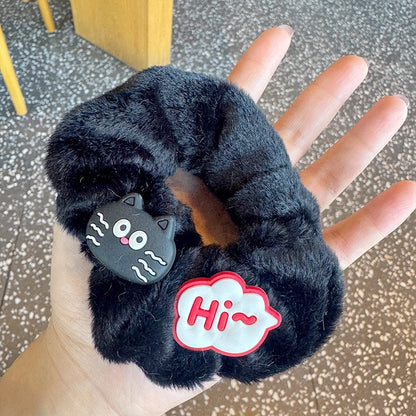 كيترات شعر فرو اسود