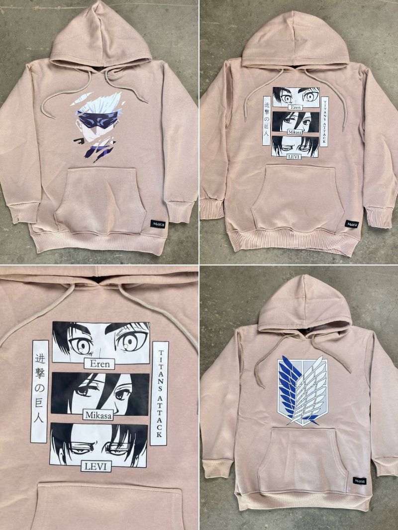 هوديات انمي لون بيجي , قالب طبيعي ✅