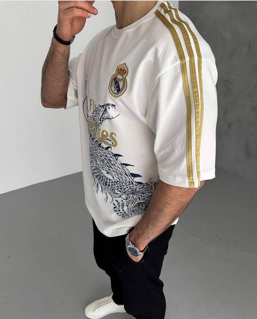 تيشيرت نادي ريال مدريد والتنين ,قالب كبير