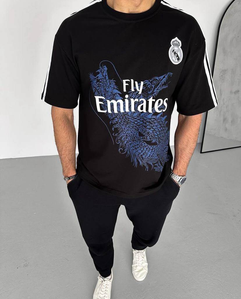 تيشيرت نادي ريال مدريد والتنين ,قالب كبير