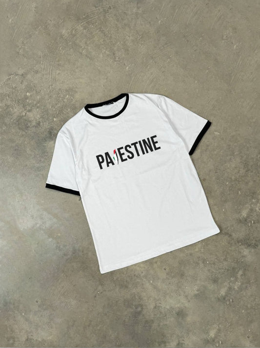 تيشيرت قالب طبيعي كلمة فلسطين