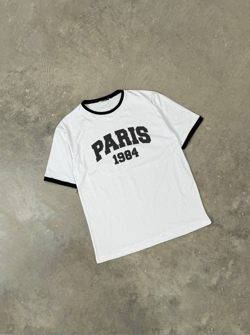 PARIS 1984 تيشيرت قالب طبيعي