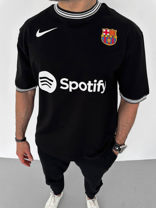 تيشيرت برشلونة ردن وياخة مخطط ,قالب كبير ✅