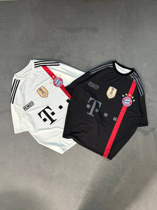 تيشيرت نادي بايرن ميونيخ , بشريط احمر ,قالب كبير