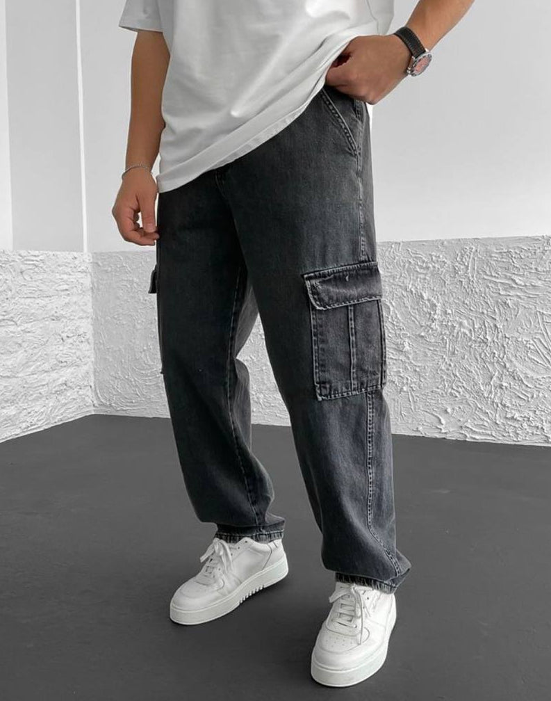 بنطرون كاركو رجالي رمادي , قالب طبيعي