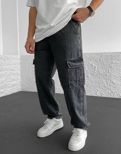 بنطرون كاركو رجالي رمادي , قالب طبيعي