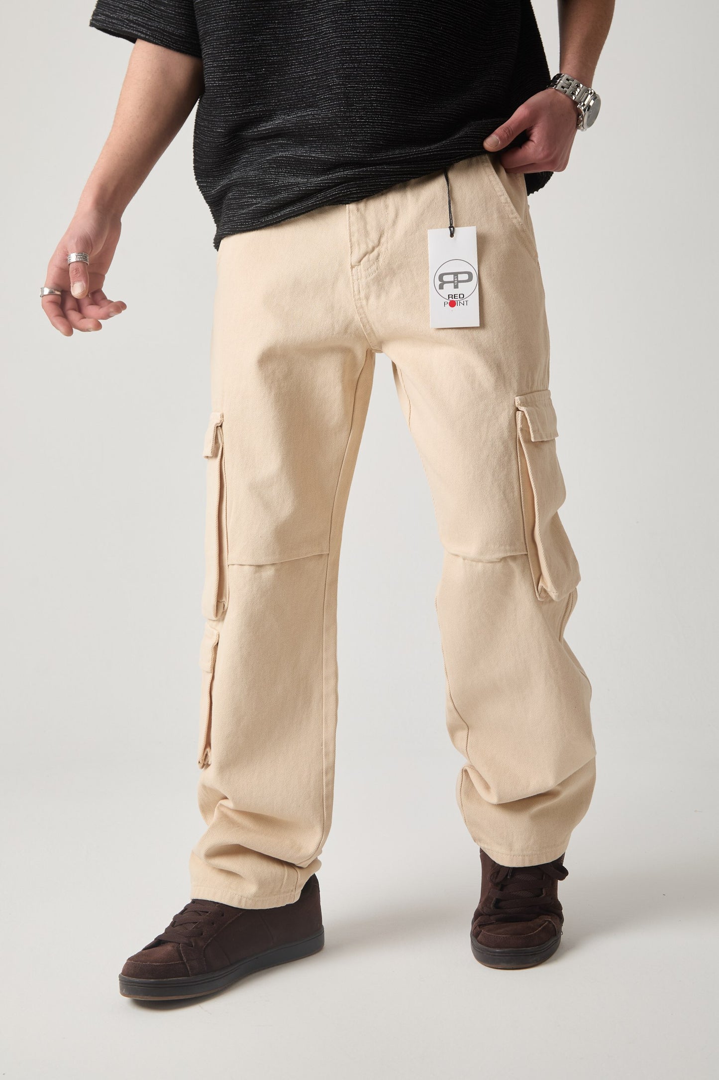 بنطرون جينز كاركو رجالي بيجي , قالب طبيعي