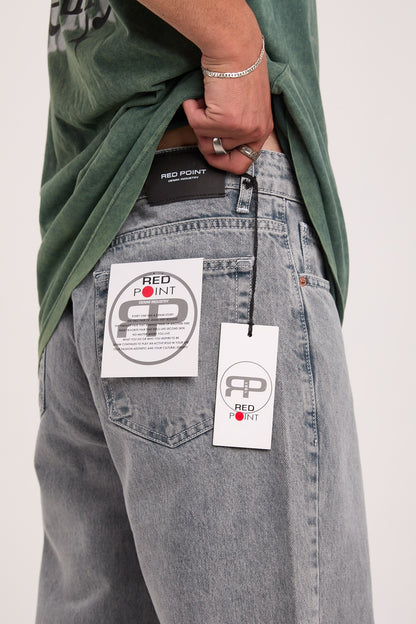 بنطرون جينز كاركو رجالي رصاصي , قالب طبيعي