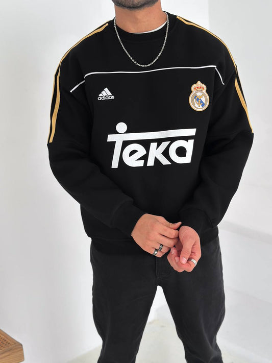 سويتر ريال مدريد اديداس تيكا اسود , قالب كبير