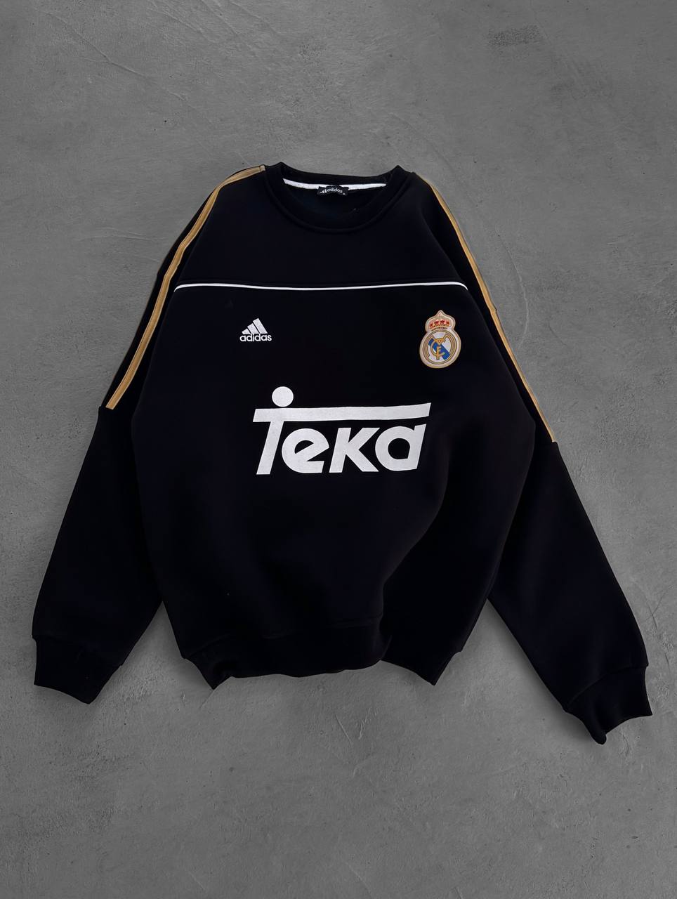 سويتر ريال مدريد اديداس تيكا اسود , قالب كبير