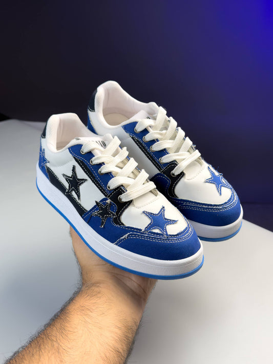 (القياسات بين 36>40) حذاء نجوم ازرق ,قالب صغير