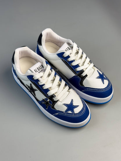 (القياسات بين 36>40) حذاء نجوم ازرق ,قالب صغير