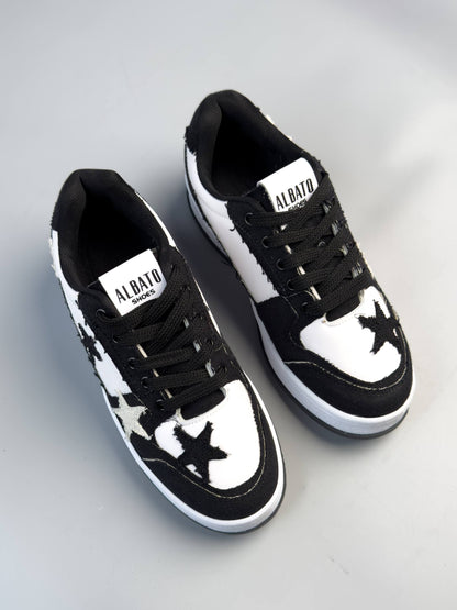 (القياسات بين 36>40) حذاء نجوم اسود ,قالب صغير