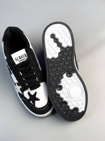 (القياسات بين 36>40) حذاء نجوم اسود ,قالب صغير