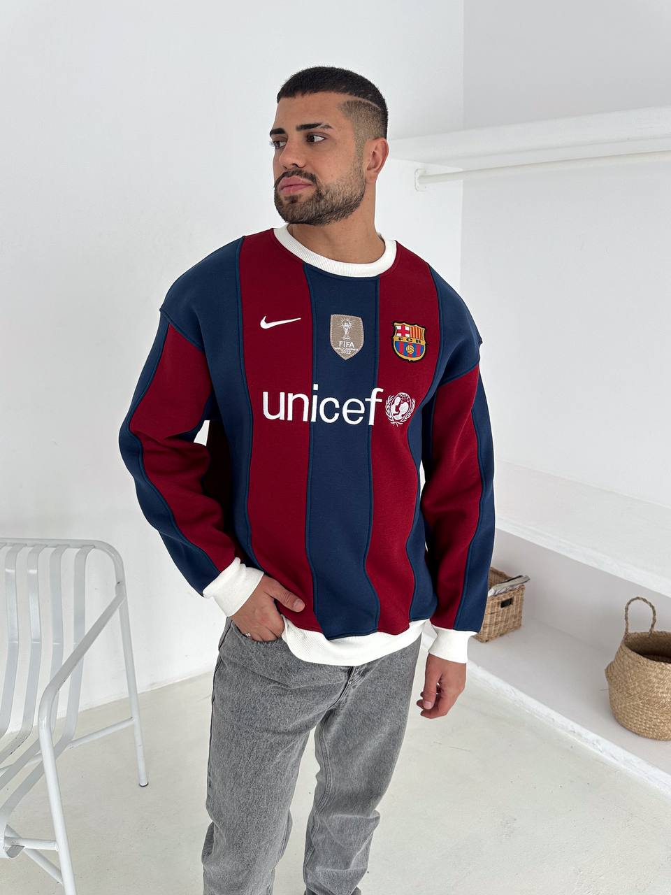 سويتر برشلونة نايك يونسيف , قالب كبير