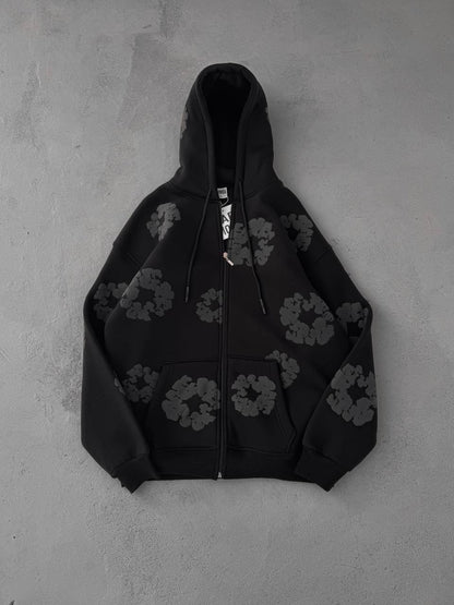 جاكيت قطني ورود طباعة